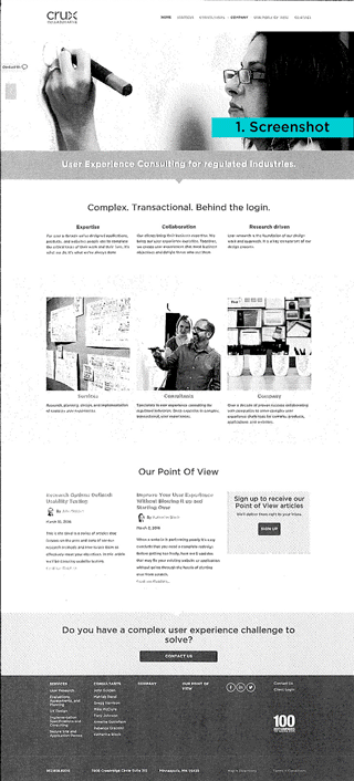 Animation demonstrating the different phases of a collaborative sketch using a screenshot as a template.